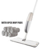 Spray Mop With Reusable Microfiber Pads Floor Cleaning