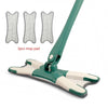 Floor Mop with 3pcs Reusable Microfiber Pads